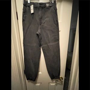 Express denim jogger super high rise
